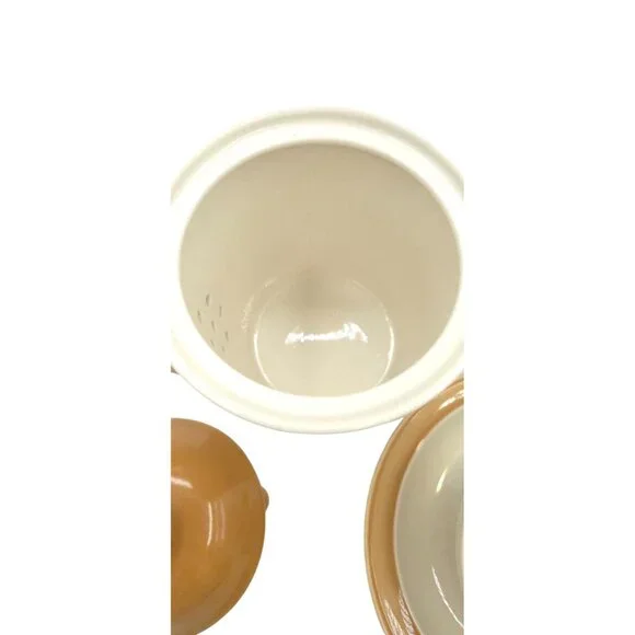 Tim Hortons Ceramic Teapot & Cup Set With Saucer Beige & White - Picture 5 of 7